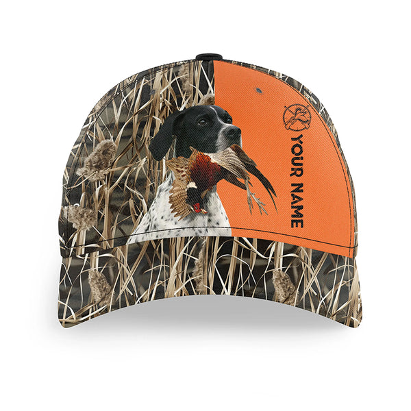 Pheasant Hunting With Dogs Custom Hat Adjustable Unisex Baseball Hat, Choose hunting dog breeds FSD3704