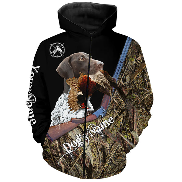 Phesant hunting Upland game Bird German Shorthaired Pointer Dog Hunting camo Full printing Shirts - FSD2877