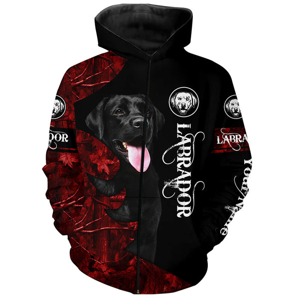 Black Labs Labrador Retriever Dog Custom Name 3D All over print Shirt, Hoodie, Personalized gift FSD4095