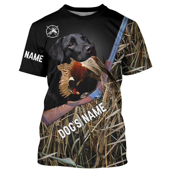 Pheasant hunting Upland game Bird Black Labrador Dog Hunting camo Full printing Shirts - FSD2896