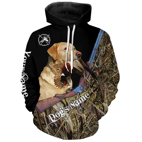 Pheasant hunting Upland game Dog yellow Labrador Hunting camo Full printing Shirts - FSD2897