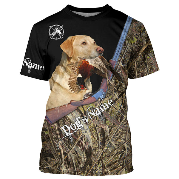 Pheasant hunting Upland game Dog yellow Labrador Hunting camo Full printing Shirts - FSD2897