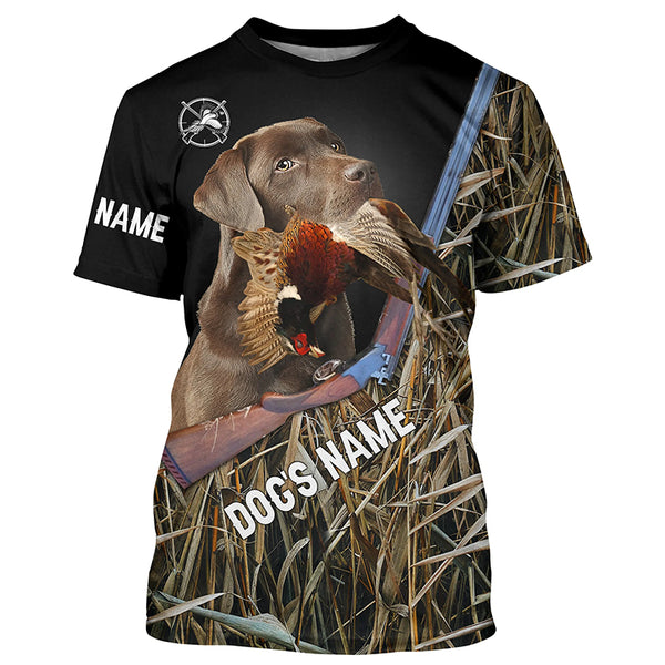 Pheasant hunting Upland game Dog Chocolate Labrador Hunting camo Full printing Shirts - FSD2898