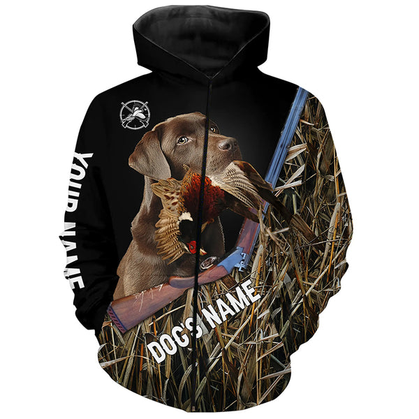 Pheasant hunting Upland game Dog Chocolate Labrador Hunting camo Full printing Shirts - FSD2898