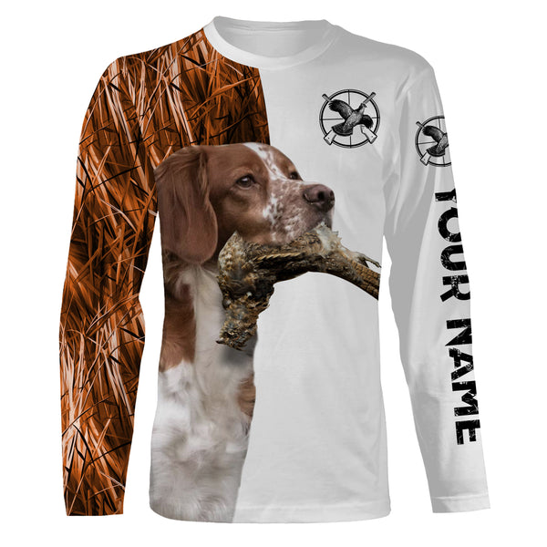 Beautiful Grouse Hunting with Dogs Custom Name Long sleeve Shirts for Hunter FSD4454