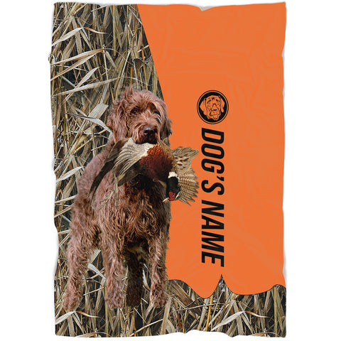 Pudelpointer Hunting Dog Custom Name Blanket, Gifts for Hunter FSD4637