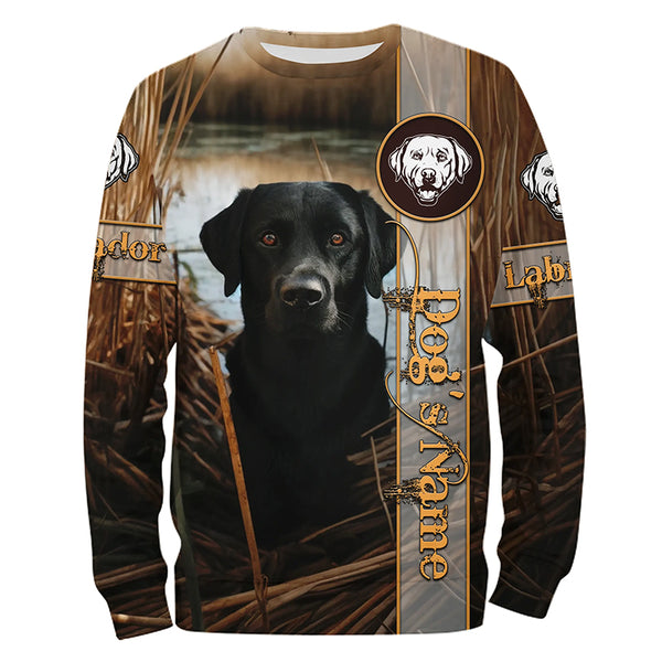 Black Lab 3D All Over Printed Shirts, Labrador Retriever Hunting Dogs Gifts for Lab Lovers FSD4503