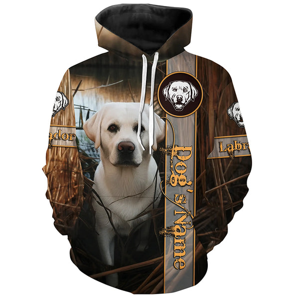 White Lab 3D All Over Printed Shirts, Labrador Retriever Hunting Dogs Gifts for Lab Lovers FSD4507