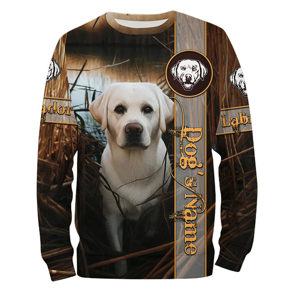 White Lab 3D All Over Printed Shirts, Labrador Retriever Hunting Dogs Gifts for Lab Lovers FSD4507