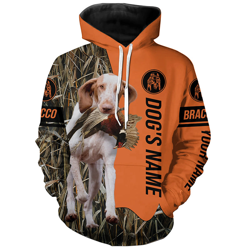 Bracco Italiano Hunting Dog Customized Name all over printed Shirts, Hunting gifts FSD4563