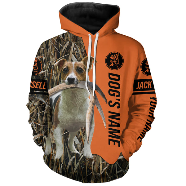 Jack Russell Pheasant Duck Hunting Dog customized Name All over printed Shirts for Hunters, Hunting Gifts FSD4255