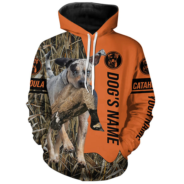 Catahoula Hunting Dog Customized Name All over print Shirts for Hunters, Hunting Gifts FSD4641