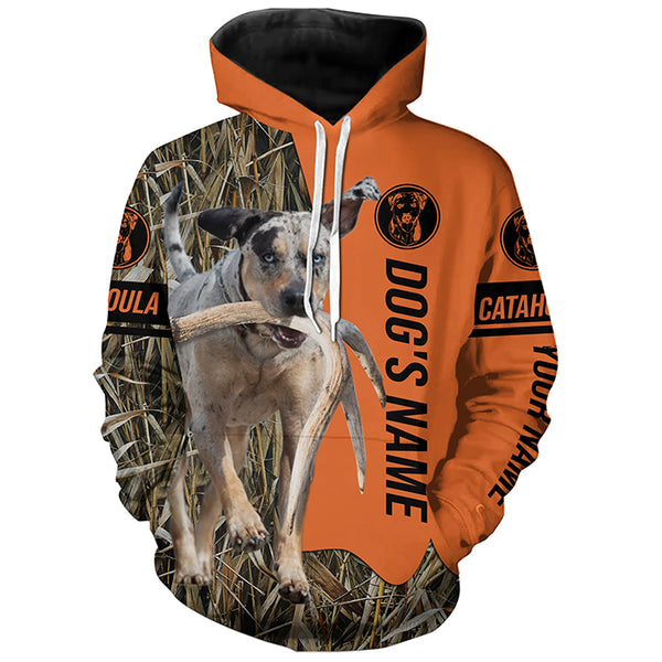 Catahoula Hunting Dog Customized Name All over print Shirts for Hunters, Hunting Gifts FSD4641