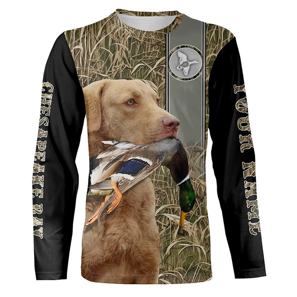 Chesapeake Bay Retriever Duck Hunting Dog Waterfowl Camo full printing Shirts, Duck hunting Gifts FSD3349