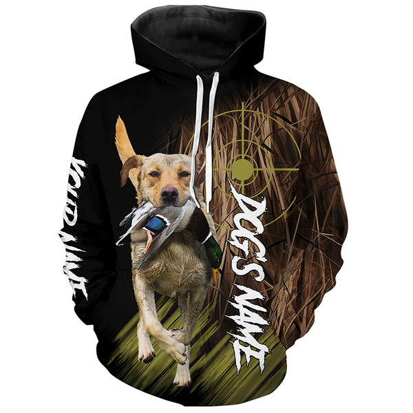 Yellow Labrador Retriever Custom Name Hunting Dog Shirts for Hunter, Gifts for Hunters FSD4551