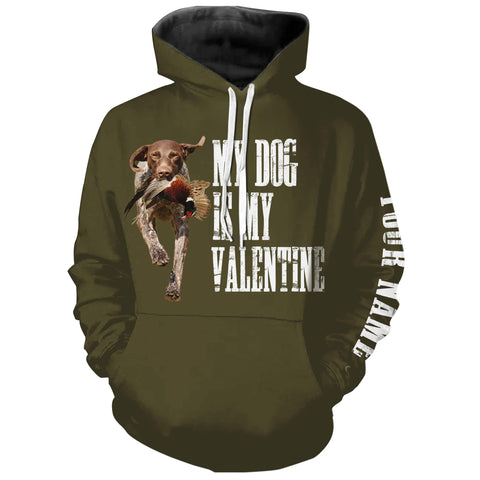 Funny Valentine Shirt for Hunter with Hunting Dogs, Valentine's Day Gift Idea for Hunters FSD4411