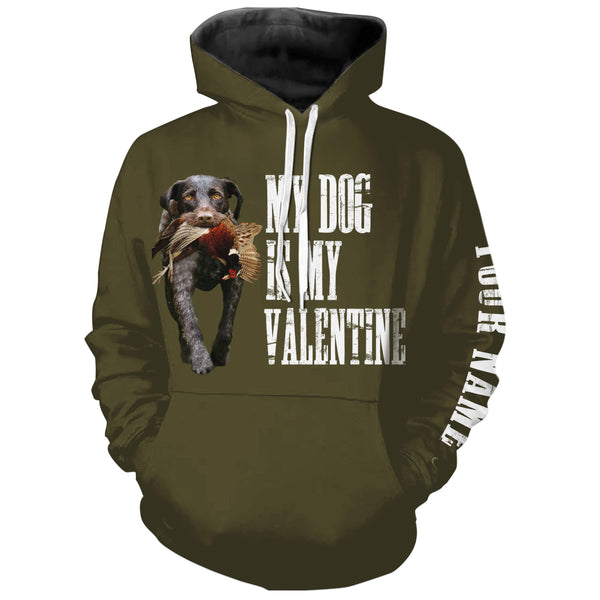 Funny Valentine Shirt for Hunter with Hunting Dogs, Valentine's Day Gift Idea for Hunters FSD4411