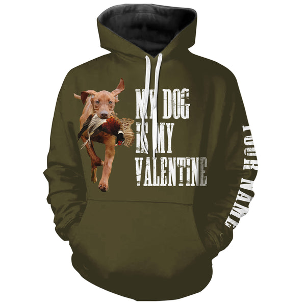 Funny Valentine Shirt for Hunter with Hunting Dogs, Valentine's Day Gift Idea for Hunters FSD4411