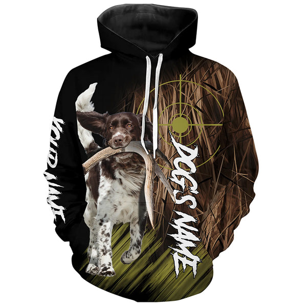 Small Munsterlander Custom Name Hunting Dog Shirts for Hunter, Gifts for Hunters FSD4664