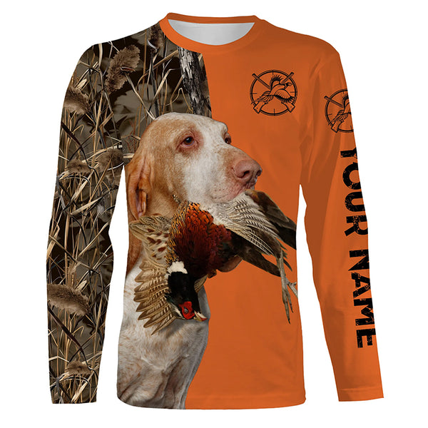 Best Pheasant hunting Dogs Customize name 3D All over print Long Sleeve Shirt FSD3535