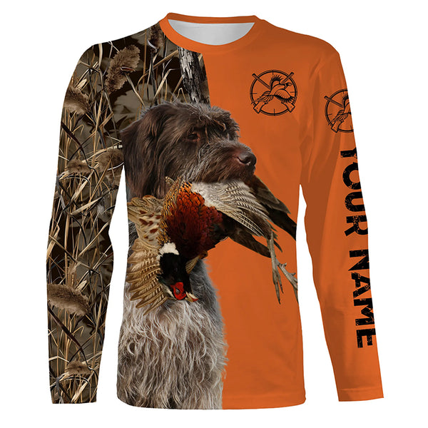 Best Pheasant hunting Dogs Customize name 3D All over print Long Sleeve Shirt FSD3535