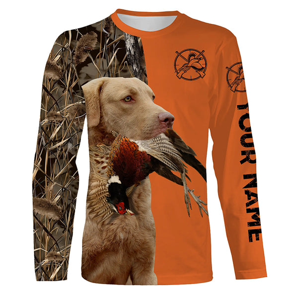 Best Pheasant hunting Dogs Customize name 3D All over print Long Sleeve Shirt FSD3535