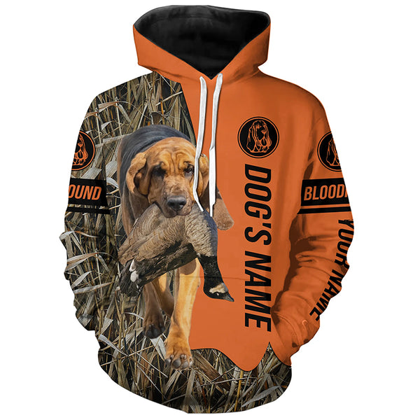 Bloodhound Duck Pheasant Bird Hunting Dog Customized Name All over printed Shirts for Hunters FSD4260