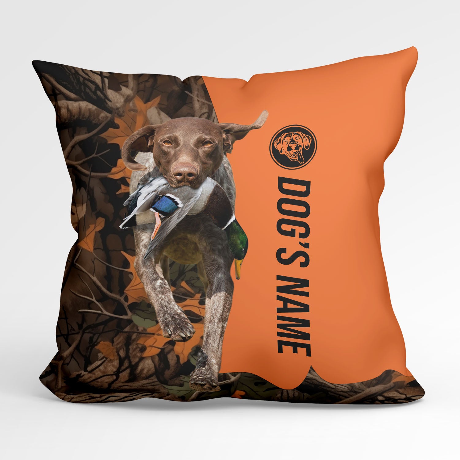 German Shorthaired Pointer Duck/Pheasant Hunting Custom Dog's Name Pillow, Hunting dog Pillows FSD4380