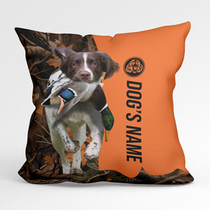 English Springer Spaniel Duck/Pheasant Hunting Custom Dog's Name Pillow, Hunting dog Pillows FSD4384