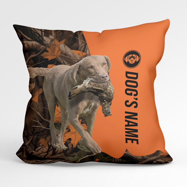 Chesapeake Bay Retriever Duck/Pheasant Hunting Custom Dog's Name Pillow, Hunting dog Pillows FSD4387