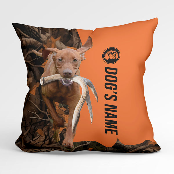 Vizsla Duck/Pheasant Hunting Custom Dog's Name Pillow, Hunting dog Pillows FSD4389