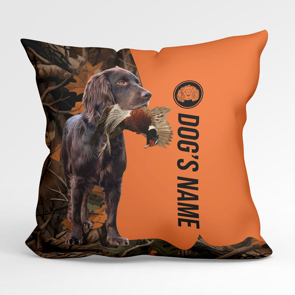 Boykin Spaniel Duck/Pheasant Hunting Custom Dog's Name Pillow, Hunting dog Pillows FSD4395