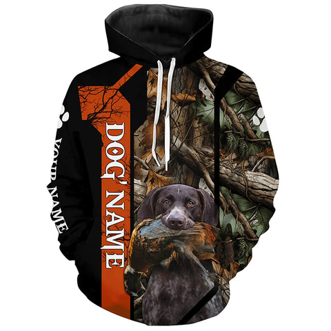 German Shorthaired Pointer Dog Pheasant hunting Camo customized Name Shirts for Hunters FSD4023