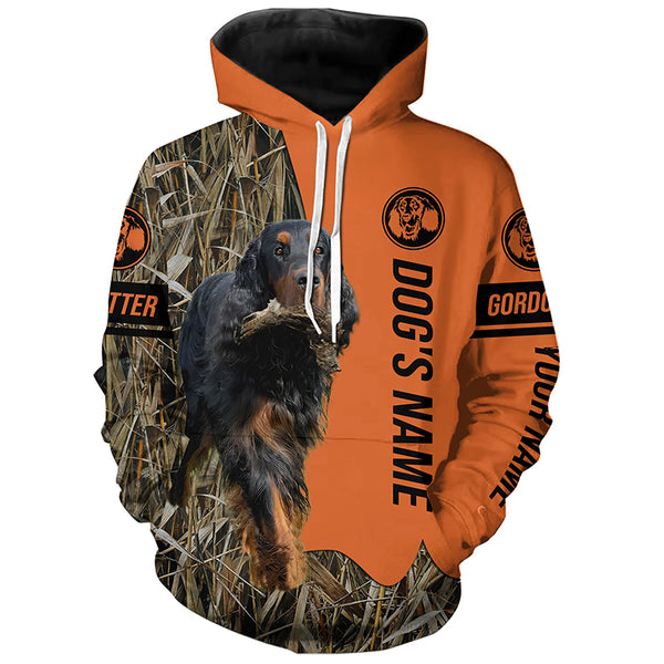 Gordon Setter Hunting Dog Customized Name Shirts for Hunters, Hunting Gifts FSD4558