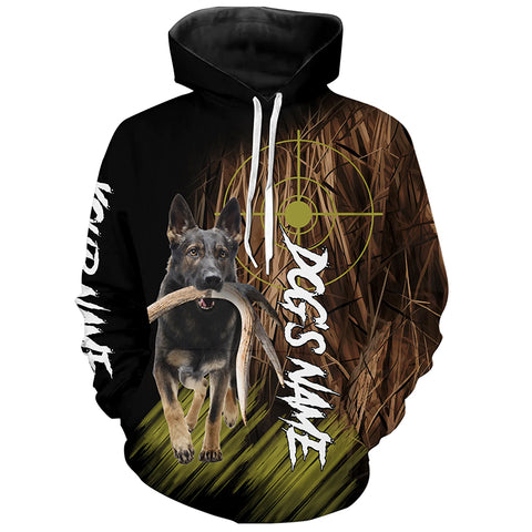 Sable German Shepherd Deer Shed Hunting Dog Custom Name Shirts for Hunters FSD4559