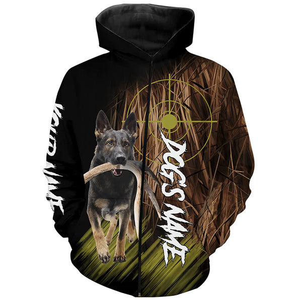 Sable German Shepherd Deer Shed Hunting Dog Custom Name Shirts for Hunters FSD4559