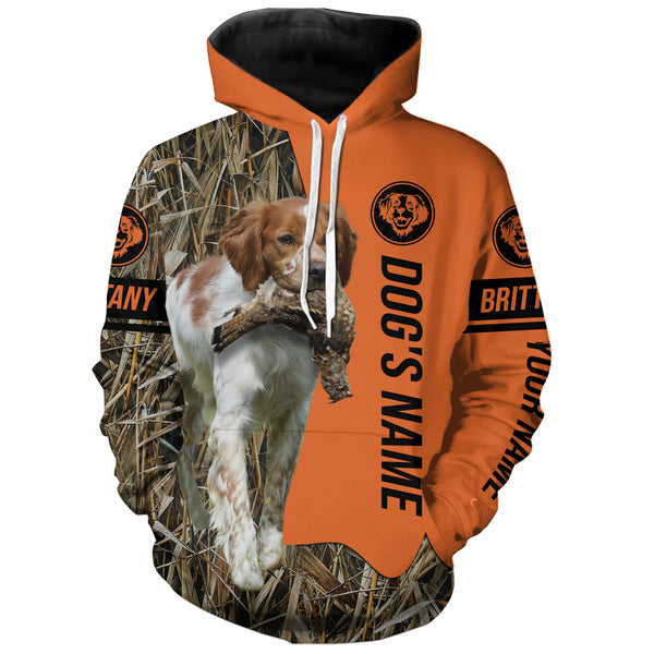 Brittany Hunting Dog Customized Name Shirts for Hunters, Hunting Gifts FSD4077