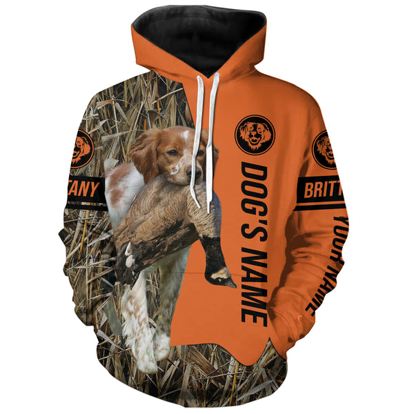 Brittany Hunting Dog Customized Name Shirts for Hunters, Hunting Gifts FSD4077