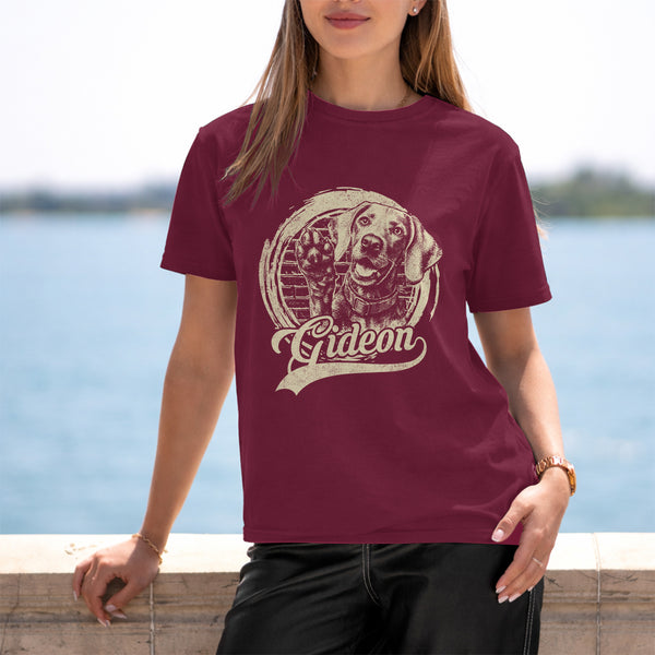 Custom Dog Vintage T-shirt, Dog Potrait Personalized Pet Lover Gifts FSD4801