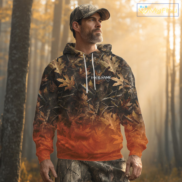 Fall Season Deer Hunting Shirt Custom Name Camo Clothes For Men Best Deer Hunting NHT81