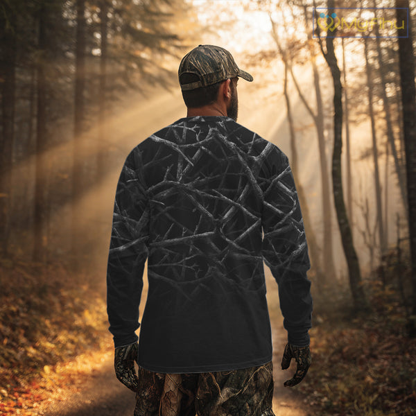 Best Deer Hunting Shirt Black Camo Customize Name 3D All Over Printed Shirts, Hunting Gift NHT82