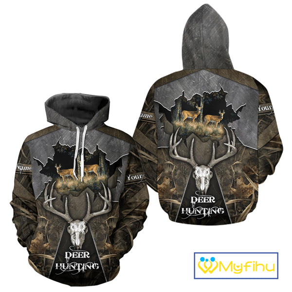 Best Deer Hunting Clothing Camo Deer Hunting Shirt, Custom Name For Hunter NHT359