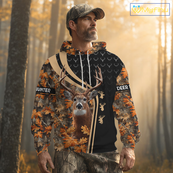 Custom Camo 3D Animal Deer Hunting Shirt Best Hunting Clothes For Season NHT67