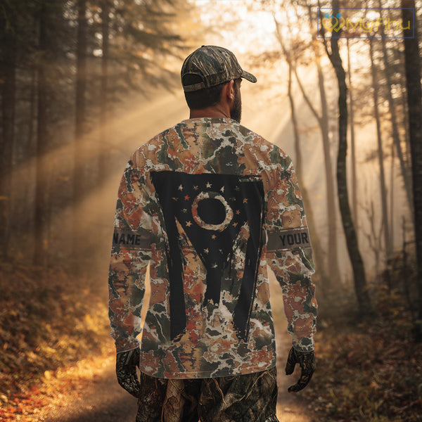 Beautiful Deer Hunting Shirt Camo Ohio Flag Deer Hunter Life Custom Name Hunting Gift NHT96