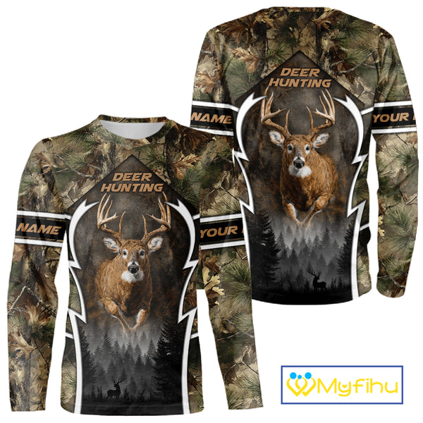 Deer Hunting Forest Camo 3D All Over Printed Shirts - Mule Deer Hunting Season, Hunting Clothes NBT35
