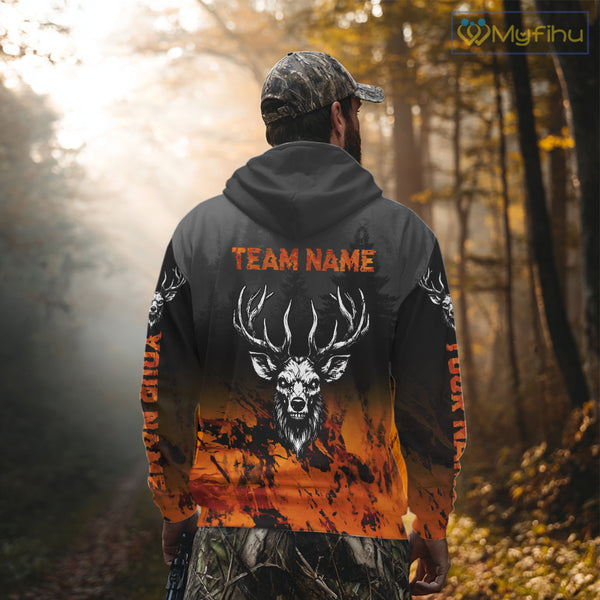 Deer Hunting Shirt Wood Ghost Orange Camo 3D All Over Print  NBT21