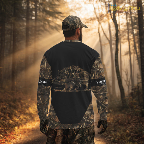 Wild Boar Hunting Camouflage Custom Name 3D All Over Print Shirts, Personalized Hunting Gifts NBT103