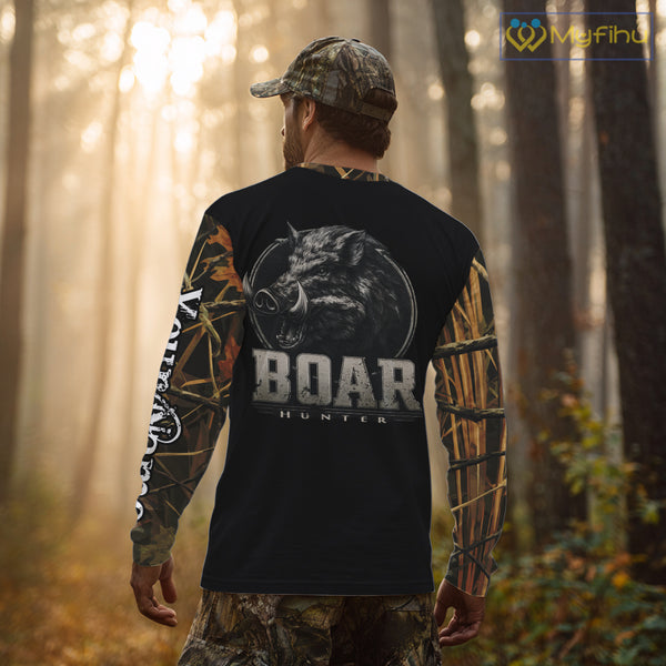 Wild Boar Hunting Camouflage 3D All Over Print Shirts Personalized Hunting Gifts NBT138