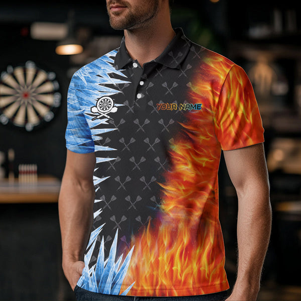 Personalized Dartboard Ice And Fire 3D Printed Men Darts Shirts Custom Darts Jerseys For Team TDM2474