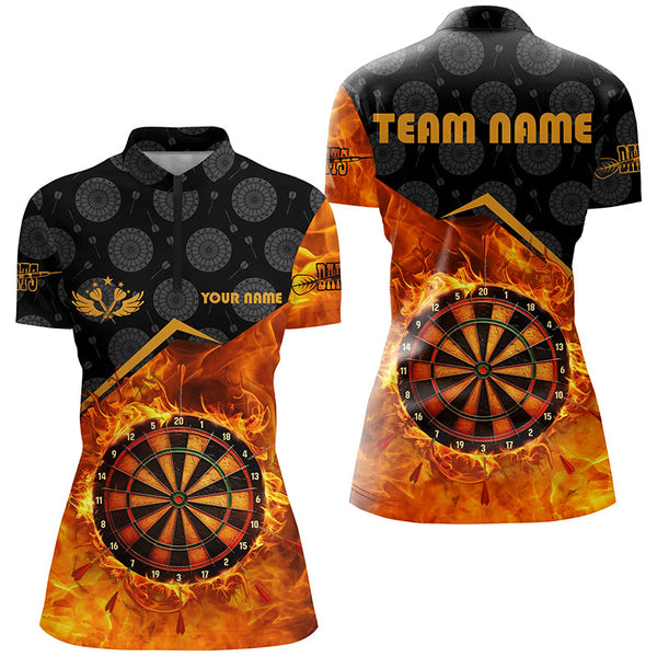 Personalized Darts Fire Flame 3D Printed Women Darts Shirts Custom Darts Board Jerseys Attire TDM1862